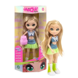 UNIQUE EYES, MYM443 Amy Doll with Her Eye Look with Spring Summer Clothing, Toy for Children from 3 Years