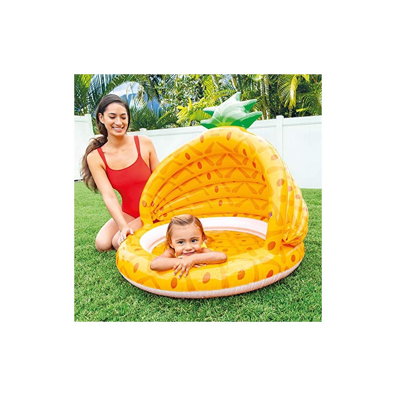 Intex Pineapple Baby Pool, 40in x 37in, for Ages 1-3