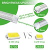 Skymoatled 8Pack 4FT LED Shop Light Garage Lights,50W 6000K 7500LM