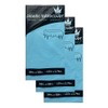 ROYAL7 3 Pack Light Blue, Rectangle Disposable Plastic Tablecloth for