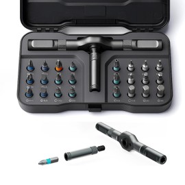 24 in 1 Magnetic Screwdriver Set, DIY Ratchet Screwdriver Set, Multi Bit Magnetic Drive Set with Detachable Ratchet Handle, Repair Tool Kit for Electronics, Bicycles, Stocking Stuffers for Men Women