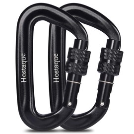 Karabiner, 12KN 1200kg Aluminium Ultra Robust & Leicht karabiner klein, Schwerlast Karabiner für Hängematte, Camping, Angeln, Wandern, Schlüssel, Yoga-Schauke, Hunde Sperren (2er Pack)