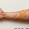 'Yellow Submarine Whale' Temporary Tattoo - Water Resistant, Skin-Safe, Non-Toxic