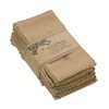 ACCENTHOME Brown Cloth Napkins Set of 6 18x18 inch Cotton