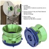 1 Pair NAB Hub Adapters Polished Aluminum Alloy Universal Loading