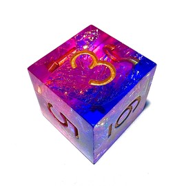 DND Dice Set,Dungeons and Dragon Game Dice Set D&D Gifts with Iron Box,7Pcs Sharp Edge Resin Dungeons and Dragons Polyhedral Role Playing Gaming Dice, (Pink Laser Film)