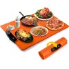 Food Warming Mat, Large Electric Warming Tray with 7 Temperature
