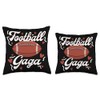 Football Gaga of A Football Player Gaga Throw Pillow