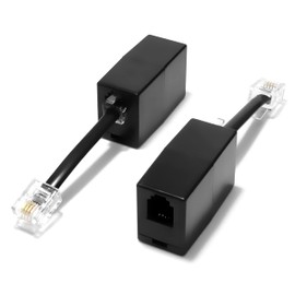 AmzPRO 2-Pack RJ9 to RJ11 Adapter, Female RJ9 (4P4C) Jack to Male RJ11 (6P4C) Plug