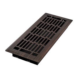 Imperial RG3383 4 x 12-Inch Geneva Decorative Floor Register, Oil Rubbed Bronze