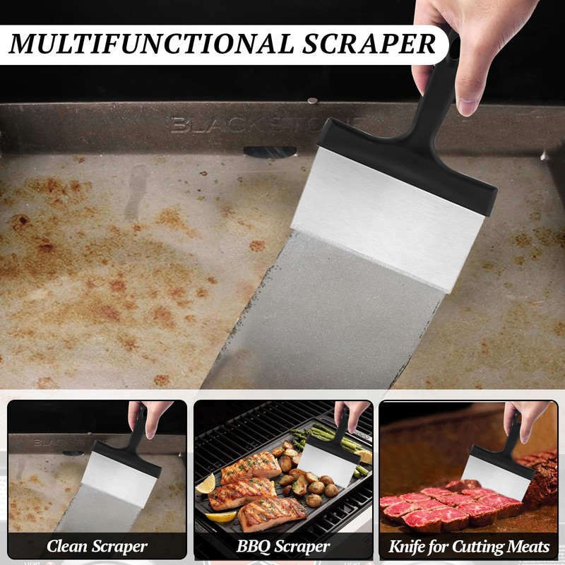 heluqu 14 Pcs Griddle Cleaning Kit for Blackstone, Flat Top