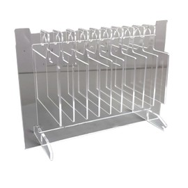 Hangers Nail Display, Transparent Nail Art Hanger Display Boards with 10pcs Hanging Hooks, Acrylic Nail Sample Art Showing Stand for Professional Salon False Nail Sample Display