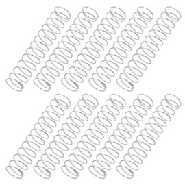 PATIKIL Compression Spring 0.6mm Wire Dia x 10mm OD x 50mm Length 10pcs 304 Stainless Steel Mechanical Extension Small Springs Pin Springs Assortment Kit
