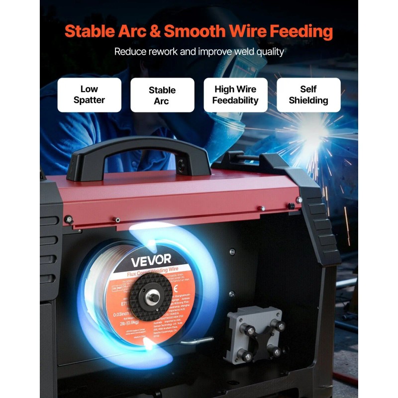 E71T-GS 0.03-inch Flux Core MIG Welding Wire Gasless 2 LBS
