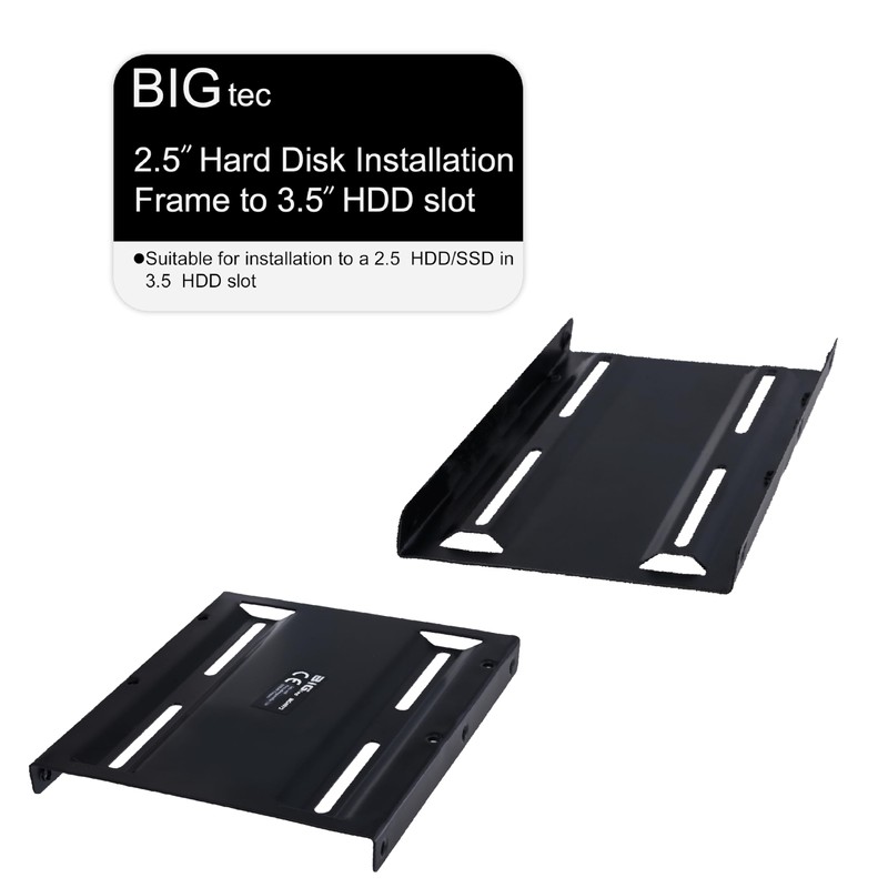 BIGtec Hard Drive Adapter SSD HDD Mounting Frame 2.5 Inch