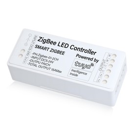 ZigBee Dimmer, ZigBee LED Controller, LED Dimmer 12V/24V, ZigBee Light Switch Smart Home, Smart Life/Tuya App Control Compatible with Alexa/Google Assistant, for LED Lamps, Strip (ZigBee-CW)