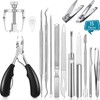 15 Pieces Ingrown Toenail Tools Stainless Steel Foot Nail Tools,