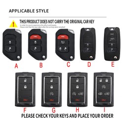 Ysbxitu 4 Buttons Metal Remote Key Fob Cover Fit for Jeep Keyless Smart Key Case with Keychain Fit for Jeep Wrangler JL JLU Gladiator 4XE 2018-2021 Key Protection Cover -Short Chain Black