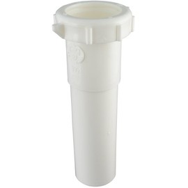 Plumb Pak PP55-2W Extension Tube, 1-1/2 in Dia X 6 in L, Slip Joint, Plastic