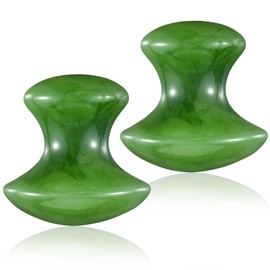 HJZHII 2 Stück Pilz-Form Gua Sha Massagewerkzeug, Natual Guasha Stein, Rosenquarz Gesichtsroller Rosenquarz Für Gesicht Hals Augen Beauty Spa Entspannende Verbesserung Von Feinen Linien