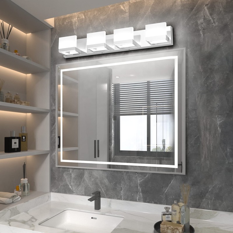 Tipace Dimmable Modern 4 Lights LED Vanity Light for Bathroom