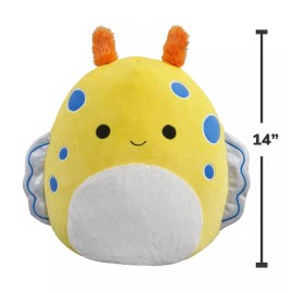 Squishmallows Original 14 inch Ripply the Yellow Spotted Sea Slug