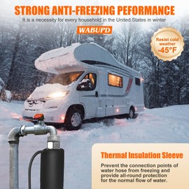 WABUPD Heated Water Hose for RV,Heated Drinking Water Hose,Anti-Freezing Temperature Down to -48°F, Great Rv Accessories for Campers, Livestock, Agriculture (50FT)
