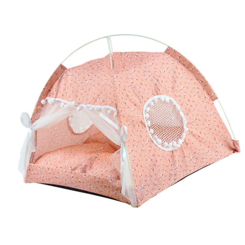 Indoor Pet Tent Detachable Washable Soft Warm Prevent Slip Cute