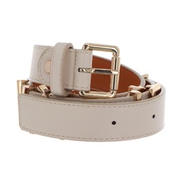 VALENTINO Emma Winter Belt W100 Ecru / Oro - Can be Shortened, Ecru / Oro