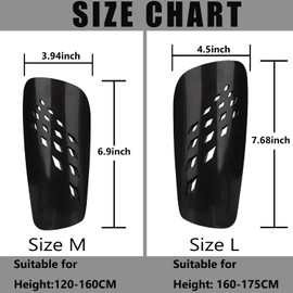 Senston Soccer Shin Guards with Sleeves - Not Easy to Slip Out Shin Guard Soccer Shin Pads Adult/Youth - L