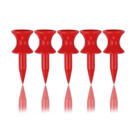 Zivisk Red Golf Tees Plastic 32MM 100 Count Small Castle Golf Tees 1 1/4 inch