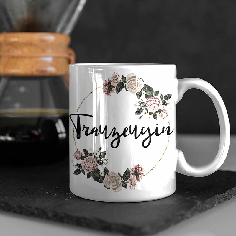 Trendation - Beste Trauzeugin Tasse Geschenk Frau Danke Geschenke Trauzeugin