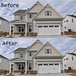 ZEKOO 12 pcs Steel Decorative Garage Door Hinges Handles Iron Hardware Kit Color Black (Not Magnetic)