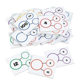 Fun Express Number Bond Dry Erase Cards - 50 Pieces - Educational and Learning Activities for Kids