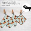 Samgula Red Panda Oven Mitts and Pot Holders Sets Cute