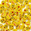 THE TWIDDLERS - 100 Novelty Funny Face Rubber Erasers for