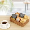 Hipiwe Tea Bag Sugar Packet Holder Woven Seagrass Storage Basket