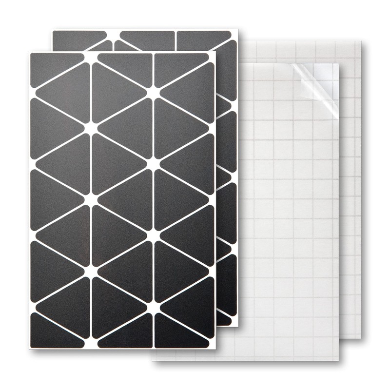 Luxshield Reflector Sticker Set - Triangles Large - for Bicycle,