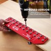 RUITOOL Shelf Pin Jig 11 Holes, Self-contained Clamping Function All