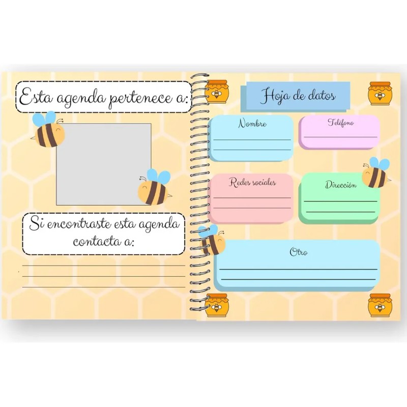 Agenda Semanal Personalizable Winne Pooh