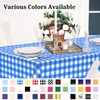 Blue and White Checkered Tablecloth, 2 Pcs 54 ×108 Inches