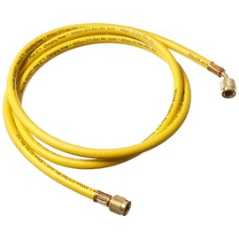 Yellow Jacket 21072 Plus II Hose Standard 1/4" Flare Fittings, 72", Yellow