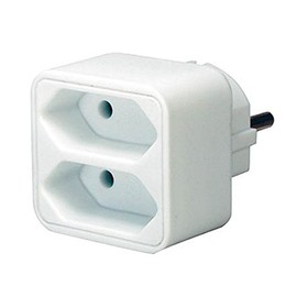 Brennenstuhl Adaptor Plug Child Protection White with 2 or 4 Euro Sockets 2-Way