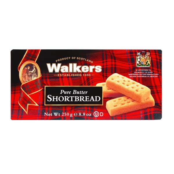 Walkers Pure Butter Shortbread Fingers, 250g