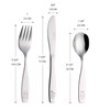 EXZACT Childrens Cutlery 9pcs Set Stainless Steel Kid Cutlery/Todler Silverware