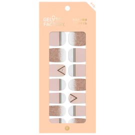 Gelato Factory Nail Fit CB037 Clear Beige, 24 Pieces
