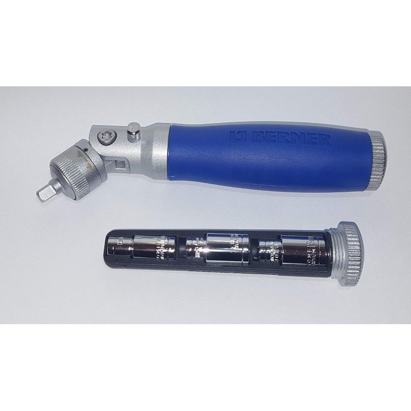 Berner Multi Ratchet Screwdriver Set 20 Pieces Top with Swivel