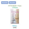 PITTA Mask Small Chic, 3 Pieces, Soft Beige, White, Light