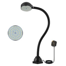 Work Light,12W Led Lamp, IP65 Water Proof Flexible Gooseneck Lamp 1400 Lumens for Lathe Milling, Drill Press, Industrial Lighting