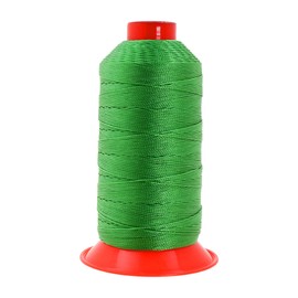 Mandala Crafts Bonded Nylon Thread Green Heavy Duty Sewing Threads - 415 YDs Size 346 210D T350 Tex 350 Thread for Leather Jeans Weaving Outdoor Marine Upholstery Threads